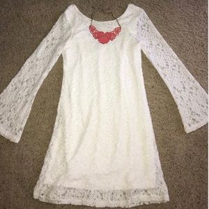 🗯White Lace dress