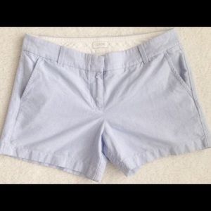 J. Crew City Fit Chino Shorts in Powder Blue