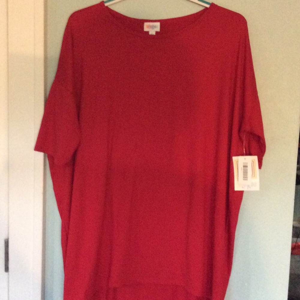 Lularoe large Irma red new w tags