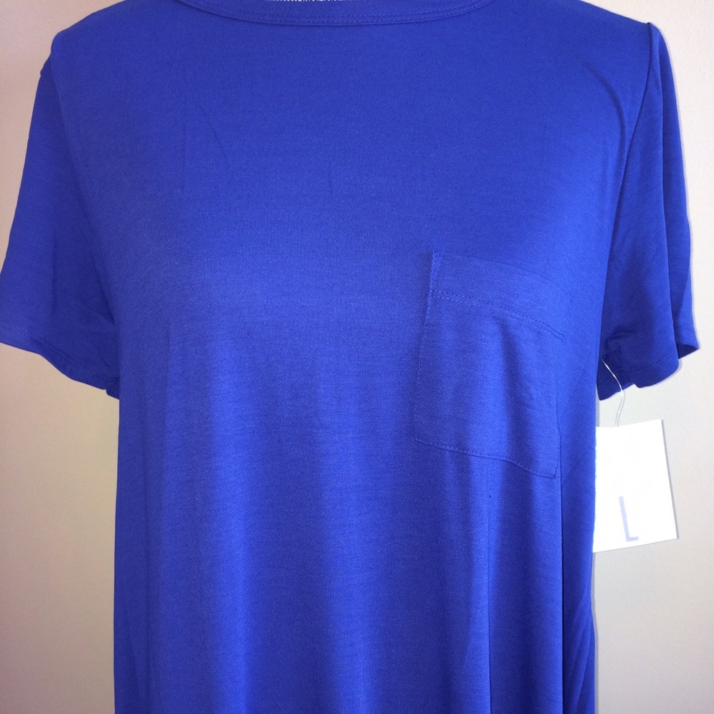 Lularoe large blue Carly dress nwt