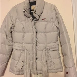Hollister puffer coat!