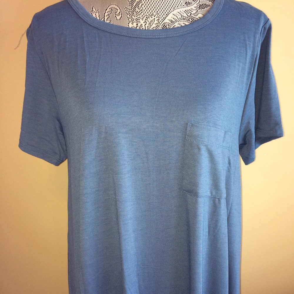 Lularoe large blue Carly dress nwt