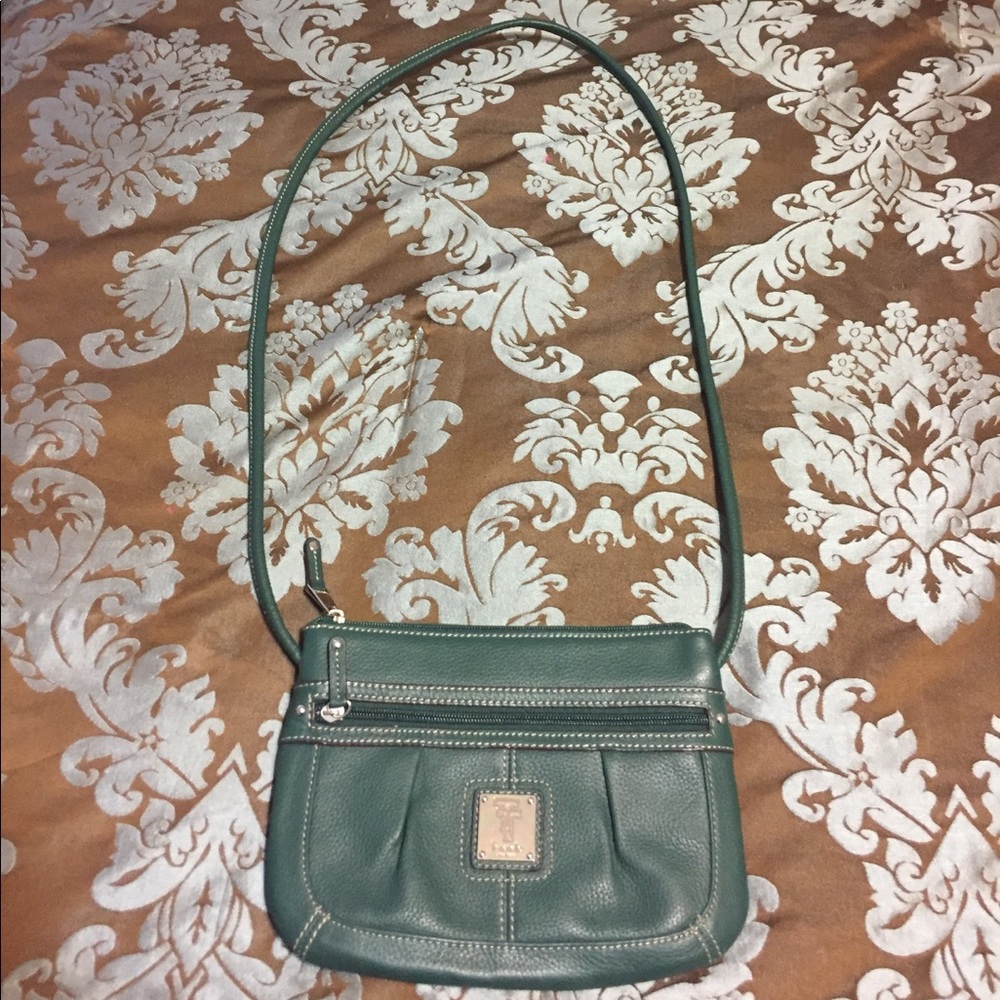 Tignanello Hunter Green Crossbody Purse