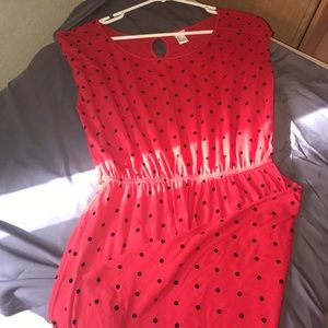 Red polkadot Dress