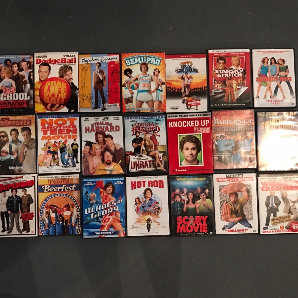 21 Comedy DVD's
