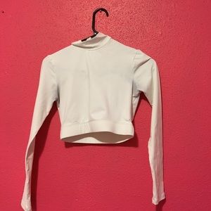 A white crop top