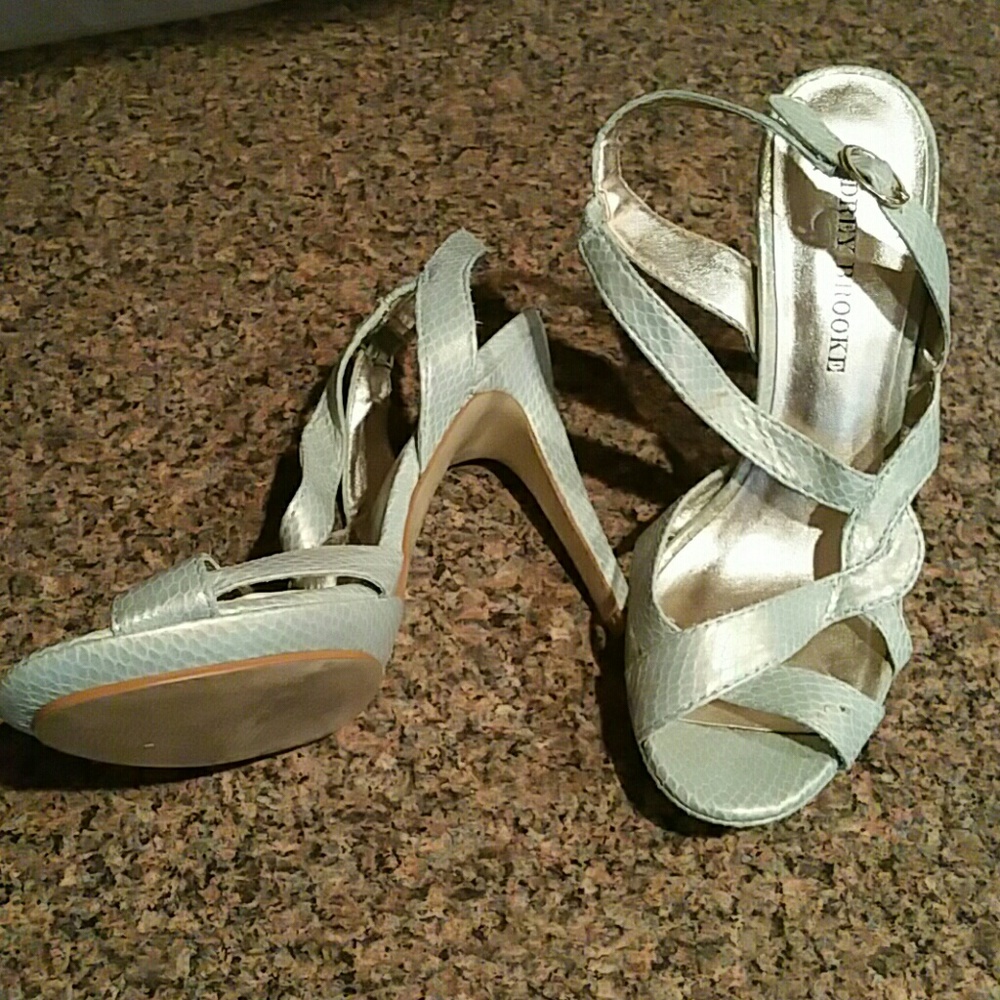 Mint green sexy heel sandal