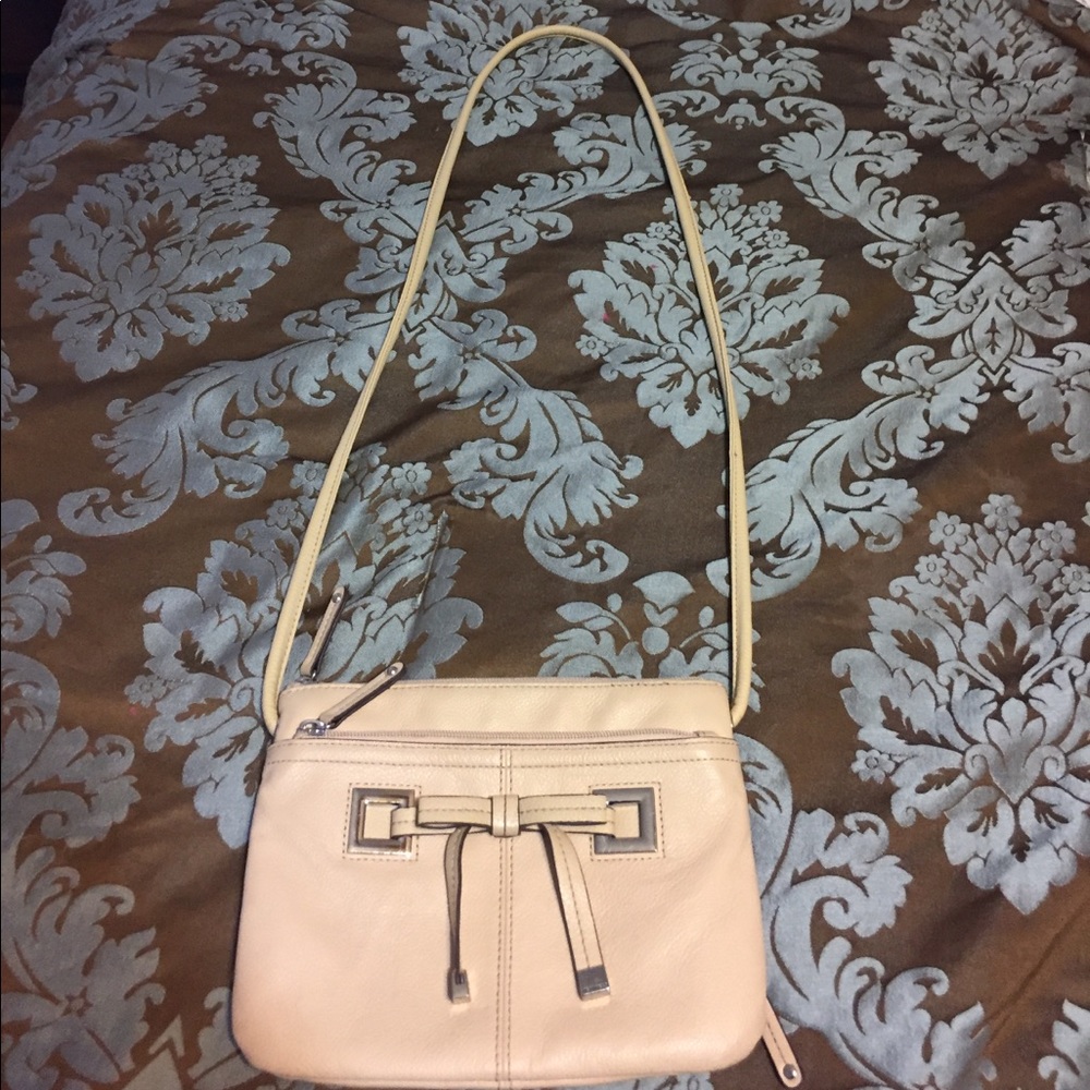 Tignanello Creme Bow Crossbody