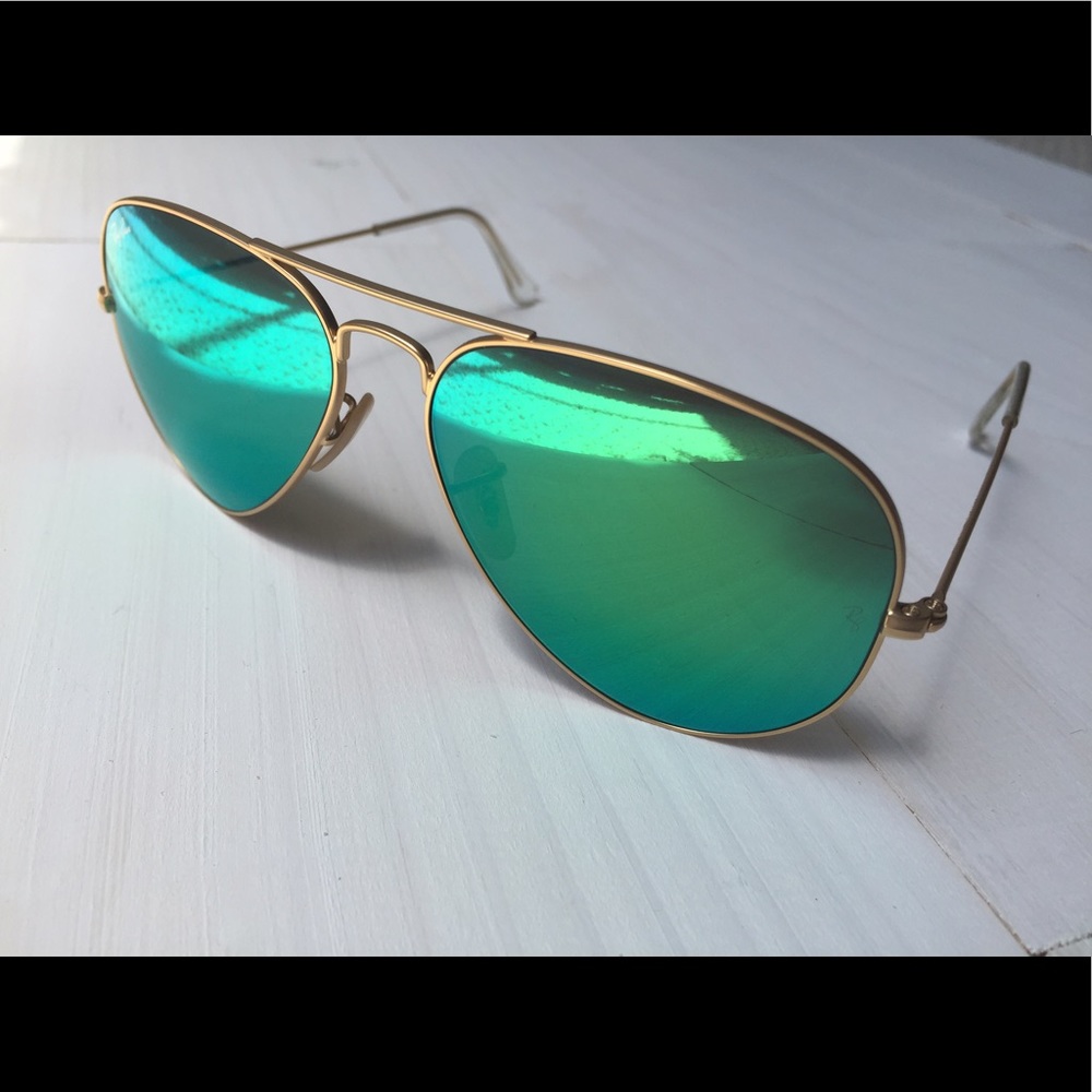 Ray-Ban Aviator Large Metal Green Flash