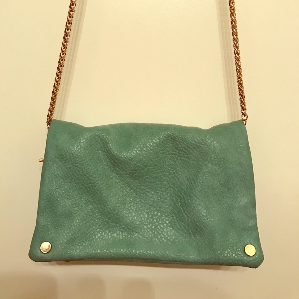 Torquise leather bag 💙