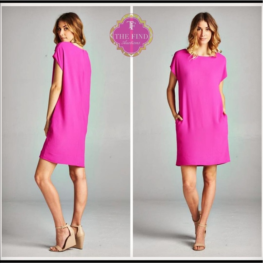 Boutique bright pink dress