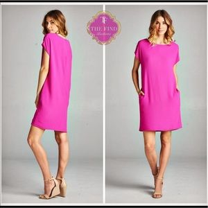 Boutique bright pink dress