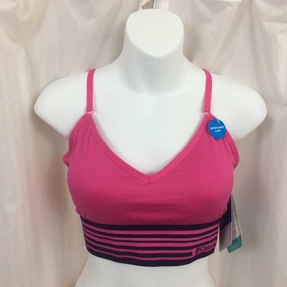 NWT Pink Columbia Padded Sports Bra