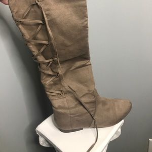 Tan boots