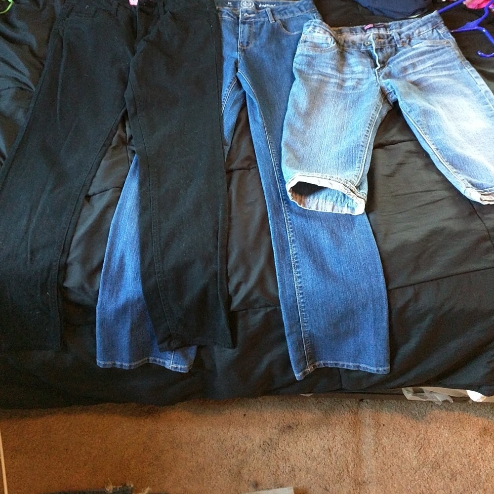 2 pair of pants and one pair of capris