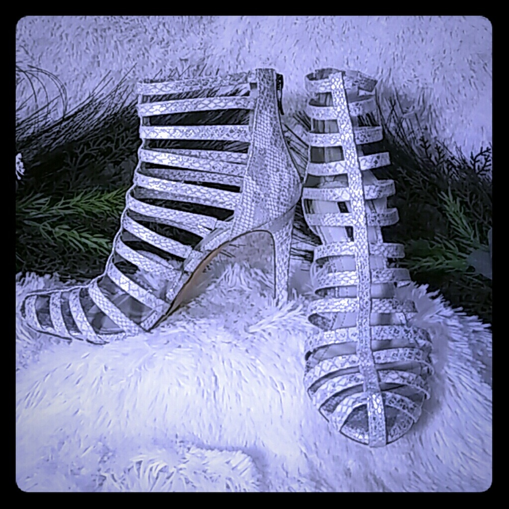 BCBG strappy heel sandals