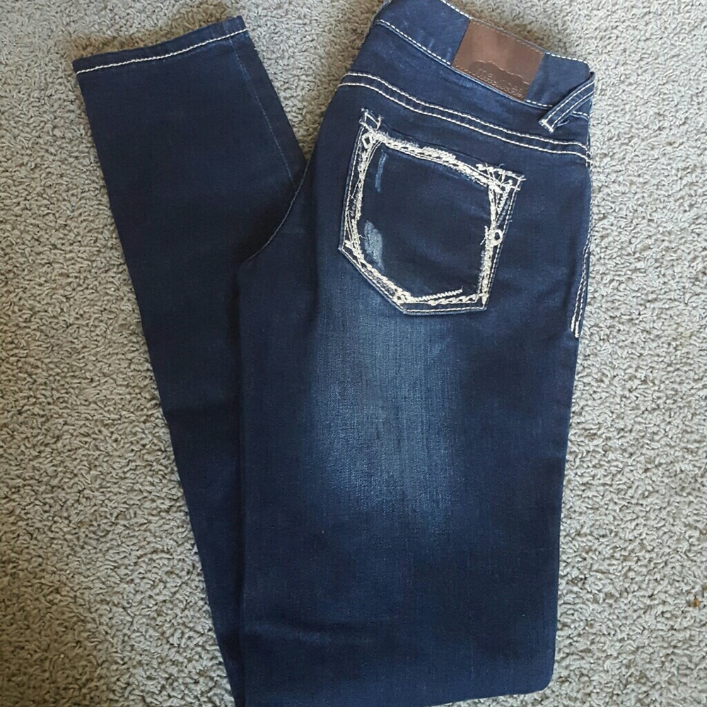 Straight Leg Denim Jeans