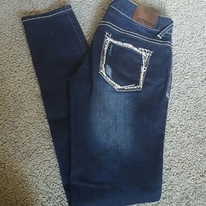 Straight Leg Denim Jeans