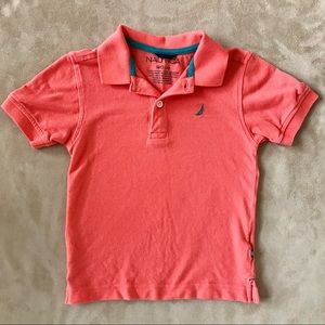 Nautical Orange Short Sleeve Polo Shirt (Boys 4T)