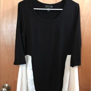 Forever 21 Plus Black and White Shirt