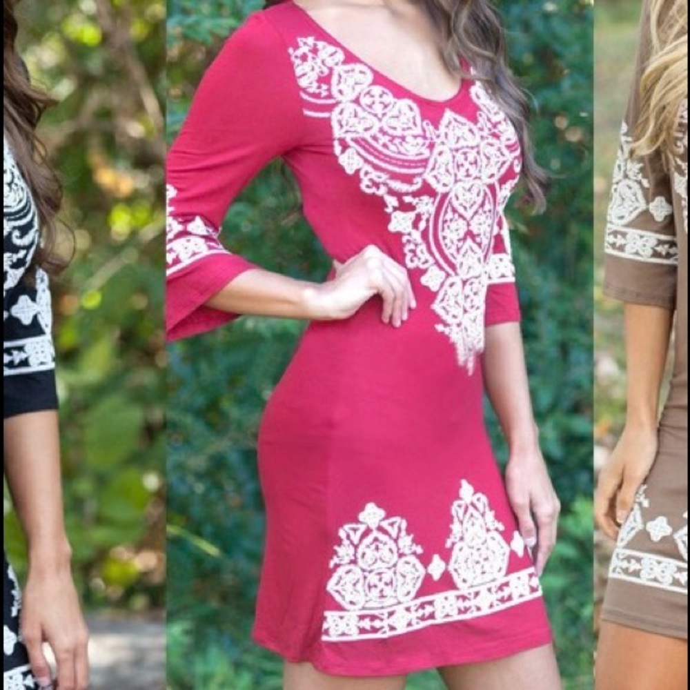 Pink lilys boutique dress