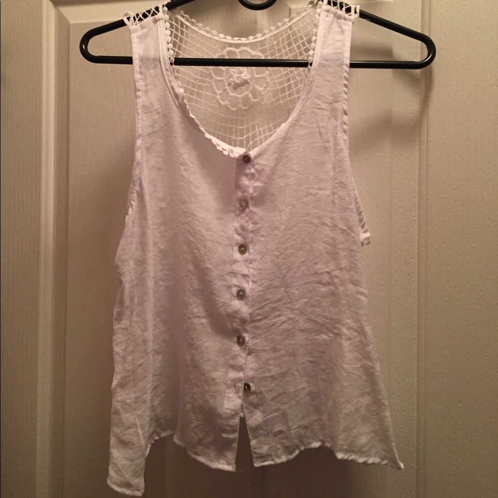White tank top