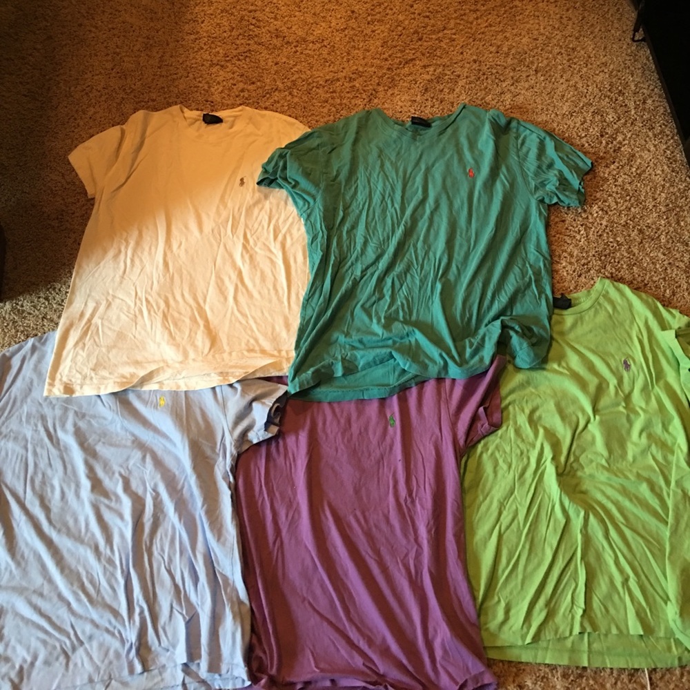 5 Ralph Lauren Polo T-Shirts