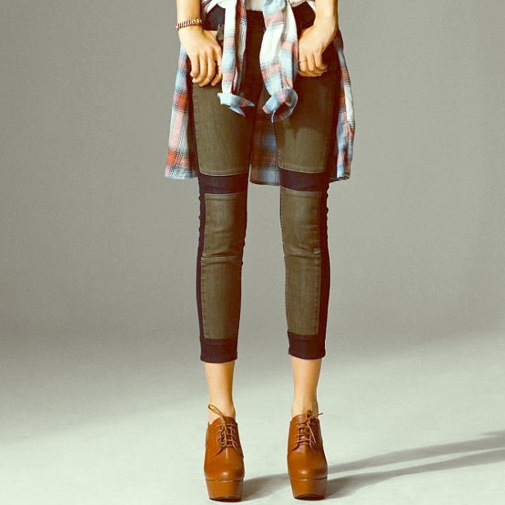 BDG Twig Grazer Jeans Pieced Black/Green