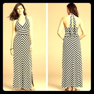 Banana Republic Striped Maxi Dress