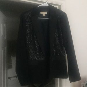 Michael Kors Black Sequin Blazer