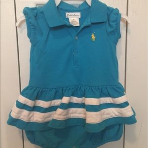 Light blue Ralph Lauren romper