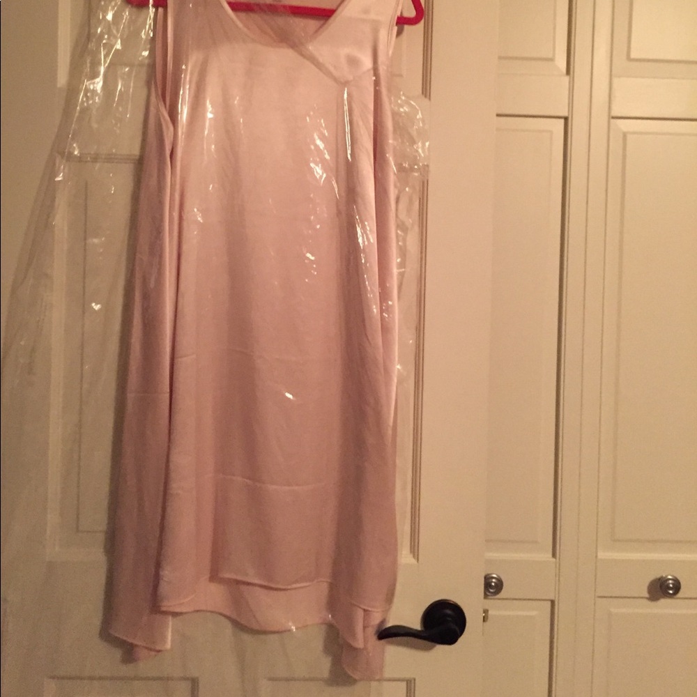 Pj Harlow size L pink satin night gown