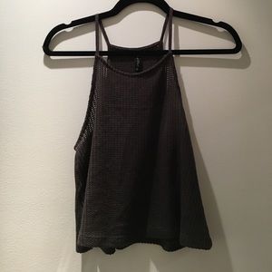 Knit Swing Crop Top | Size M