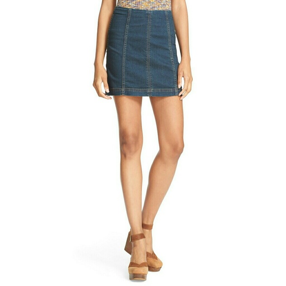 Free People Dresses & Skirts - New! Free People Modern Femme Denim Mini Skirt