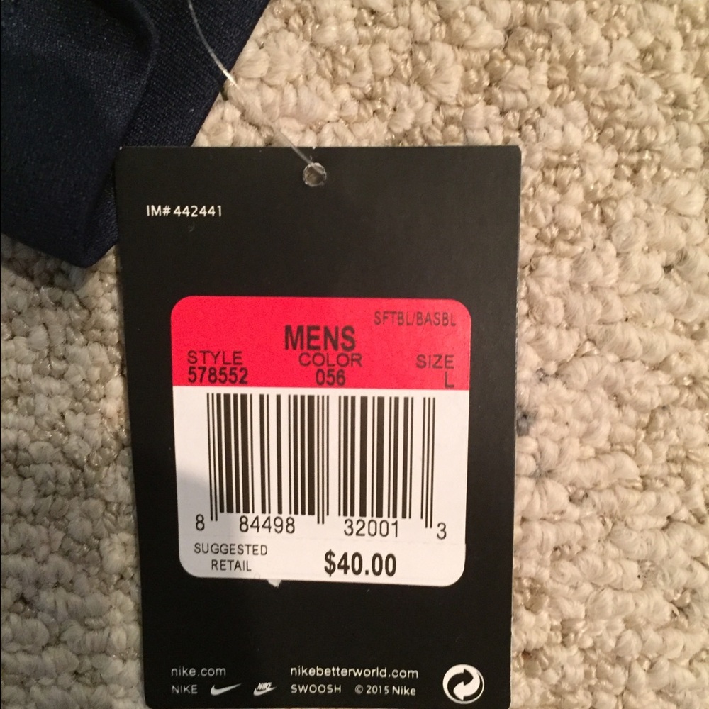 LAST ONE: Nike Men DriFit Baseball Jersey - NWT - Picture 6 of 7