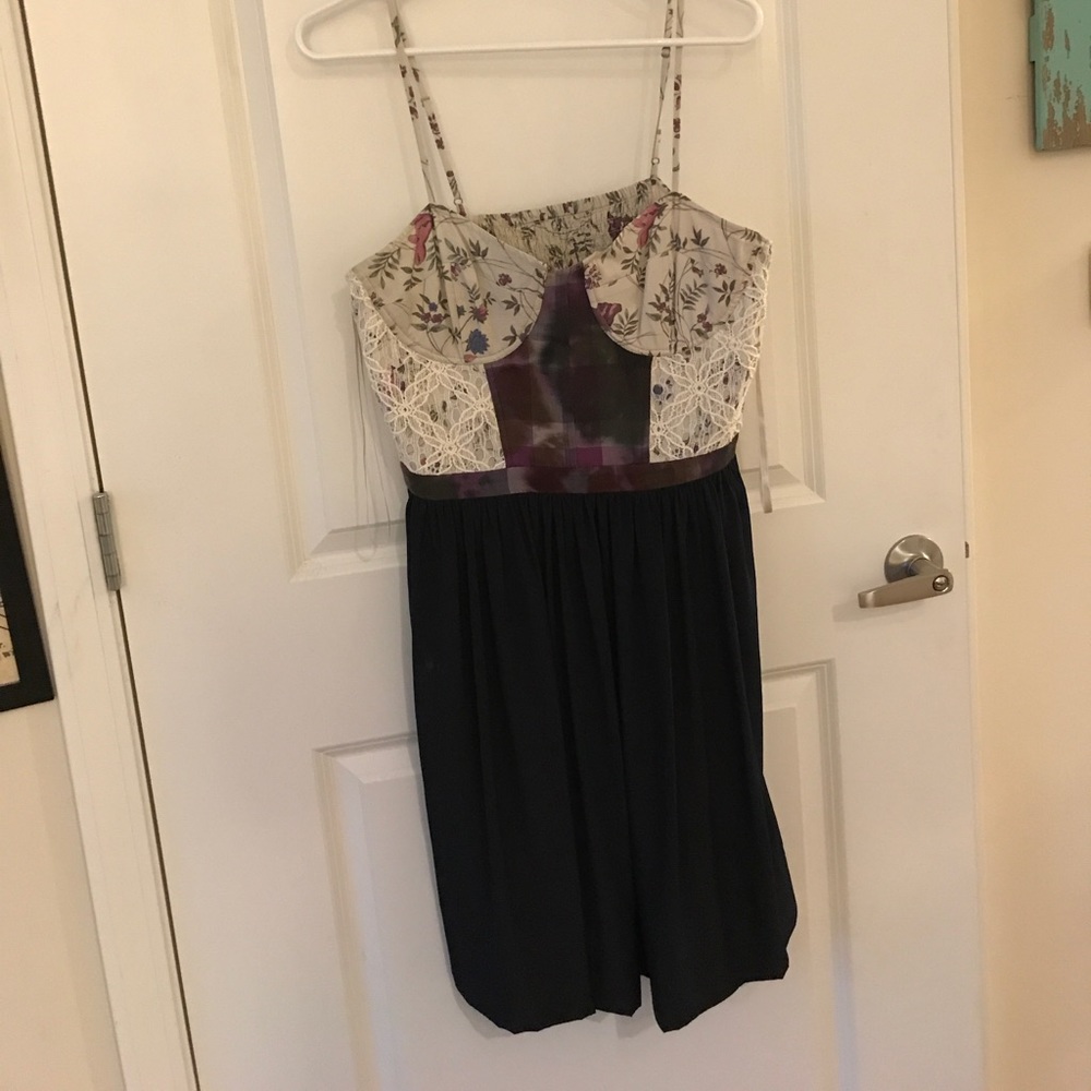 Navy/Floral Dress.