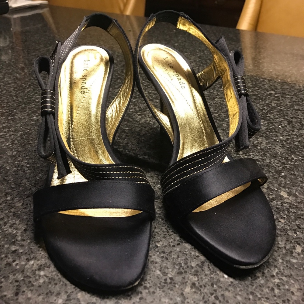 Kate Spade Black Matte Satin