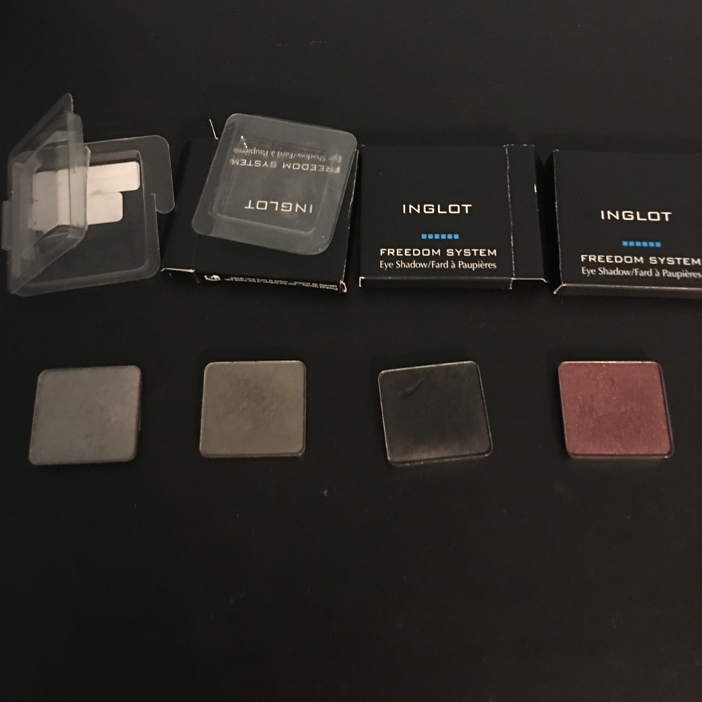 Inglot eyeshadows -- lot of four