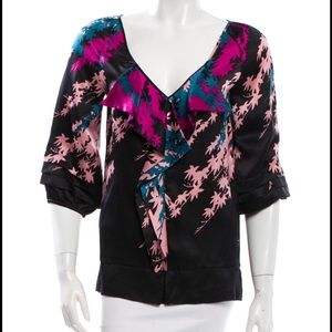 Diane Von Furstenberg Silk Jaela Top
