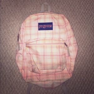Jansport Plaid Pink SuperBreak Backpack