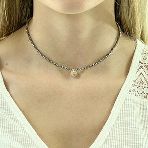 Dazzling Gray Elephant Chocker