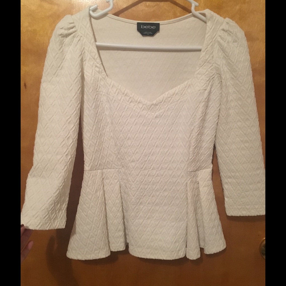 Bebe Peplum Top