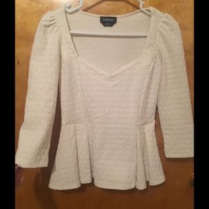 Bebe Peplum Top