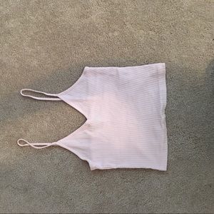 Topshop baby pink crop top