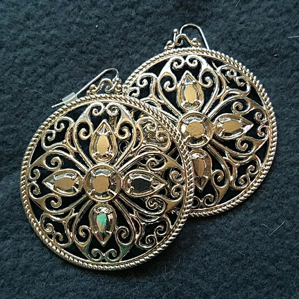 Silver earrings