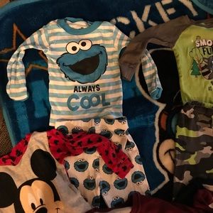 Gently used Character/sports pajamas