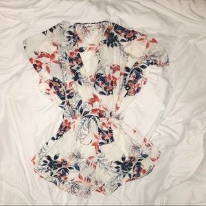 Floral romper size small
