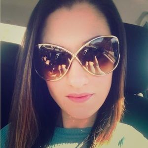 Gold Tom Ford Miranda Sunglasses