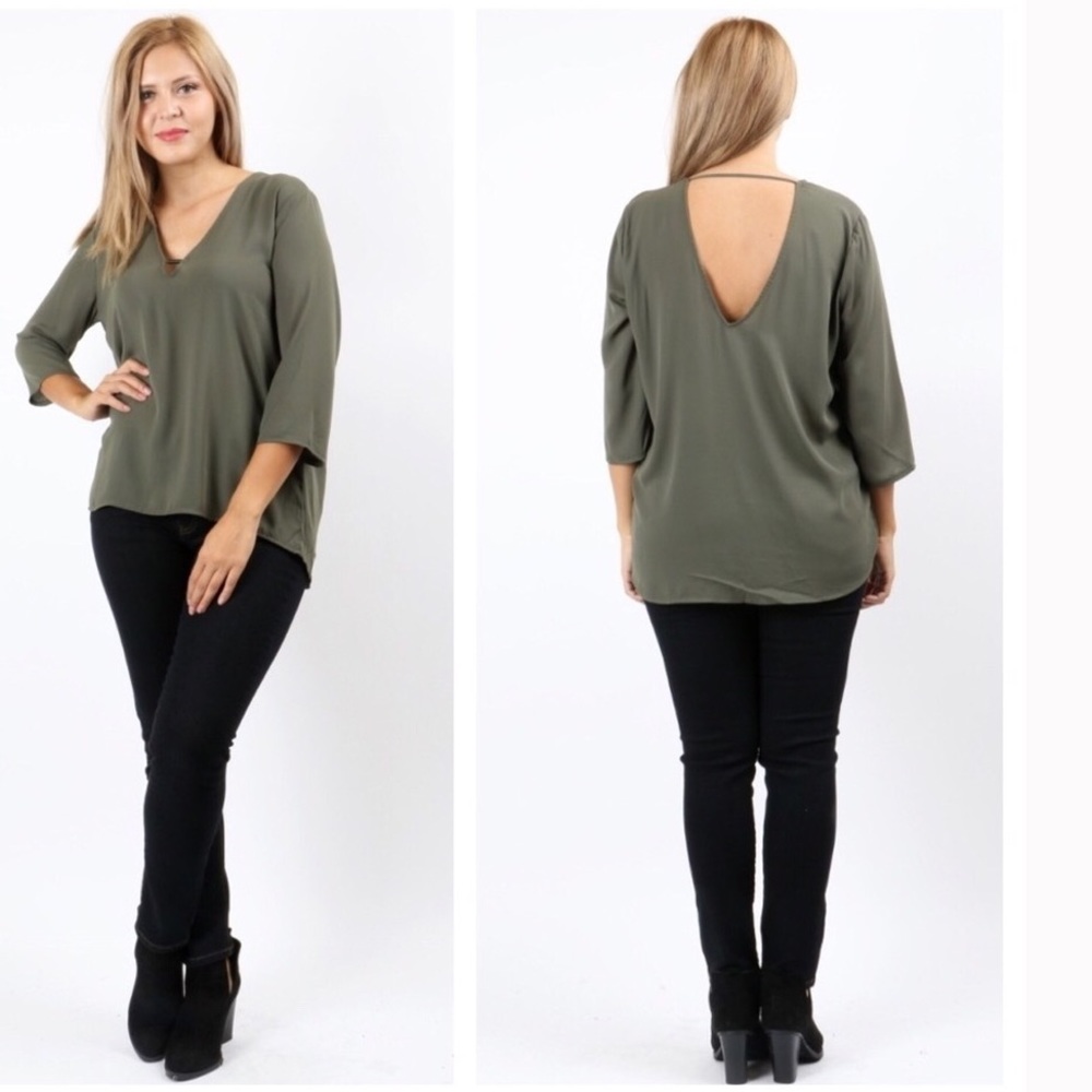 🆕 Plus size❗️Olive blouse 👚