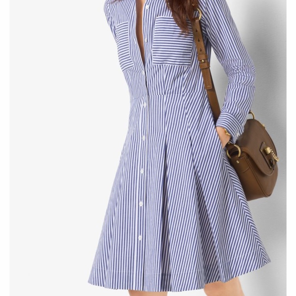 Striped skater dress